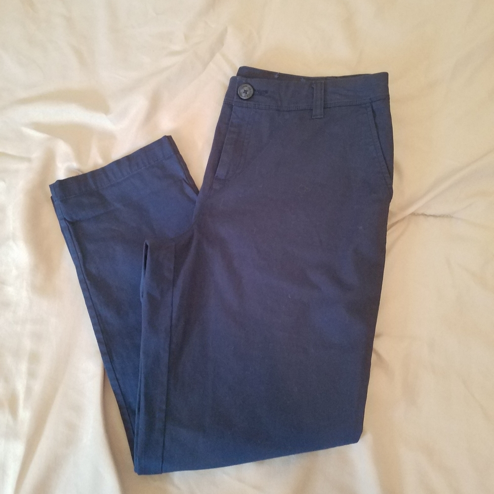 Navy capri pants
